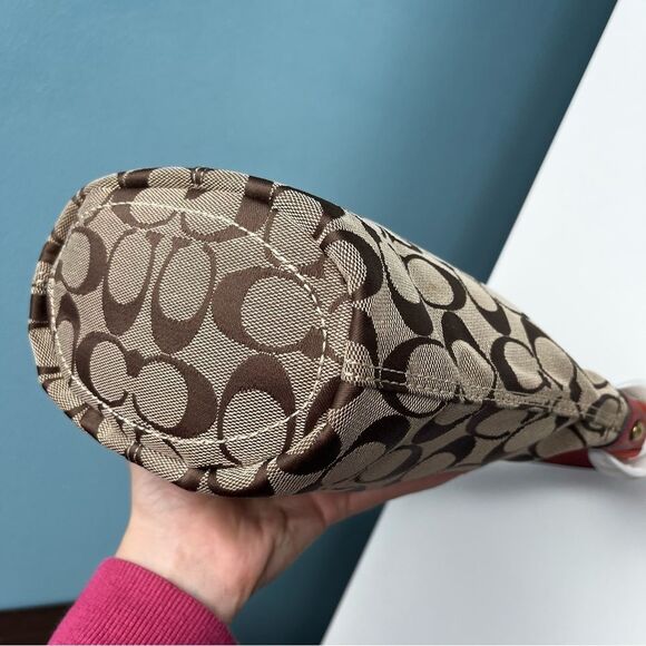 COACH Signature Y2K Hampton SoHo Bucket Hobo Shoulder Baguette 40896 - Picture 7 of 10